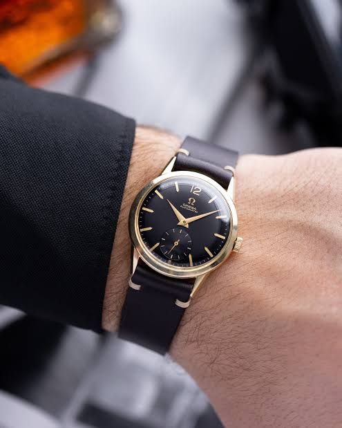 Omega Vintage Swiss Watch, Automatic Cal. 490, 10K gold-filled case from 1956