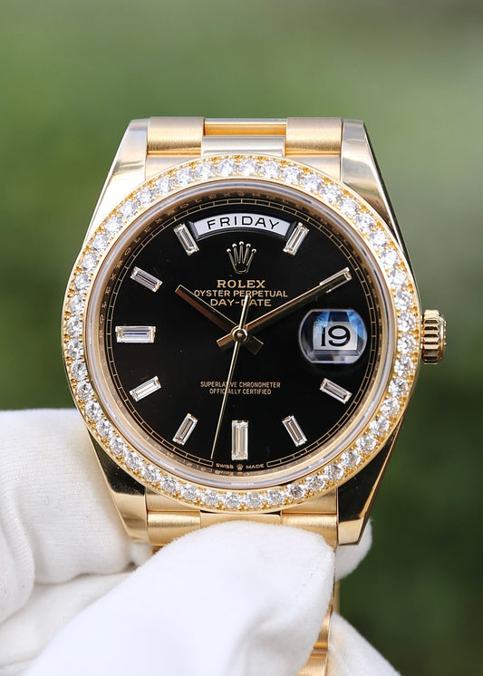 Rolex Baguette Dial  Diamond Bezel