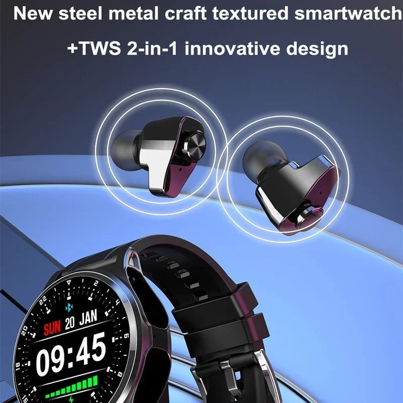 Smart Watch 2 in 1 Earbuds
