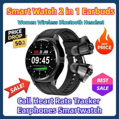 Smart Watch 2 in 1 Earbuds