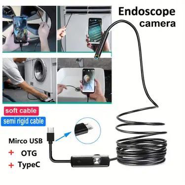 🔍 2MP 1080P Endoscope Camera with 8mm Hard Cable – 10M