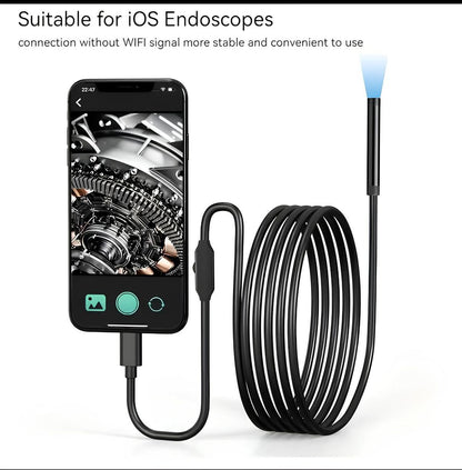 🔍 2MP 1080P Endoscope Camera with 8mm Hard Cable – 10M